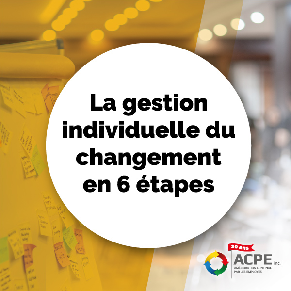 La gestion individuelle du changement en 6 étapes